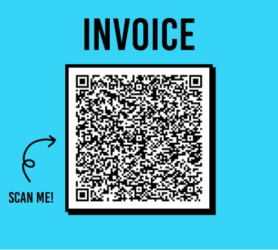 A QR code of an invoice